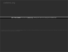 Tablet Screenshot of cadems.org